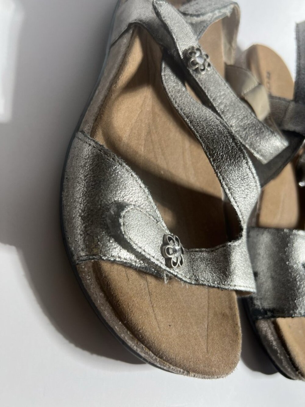 Romika Metallic Leather Comfort Sandals Women’s EU 38 US 7.5 - Picture 4 of 11